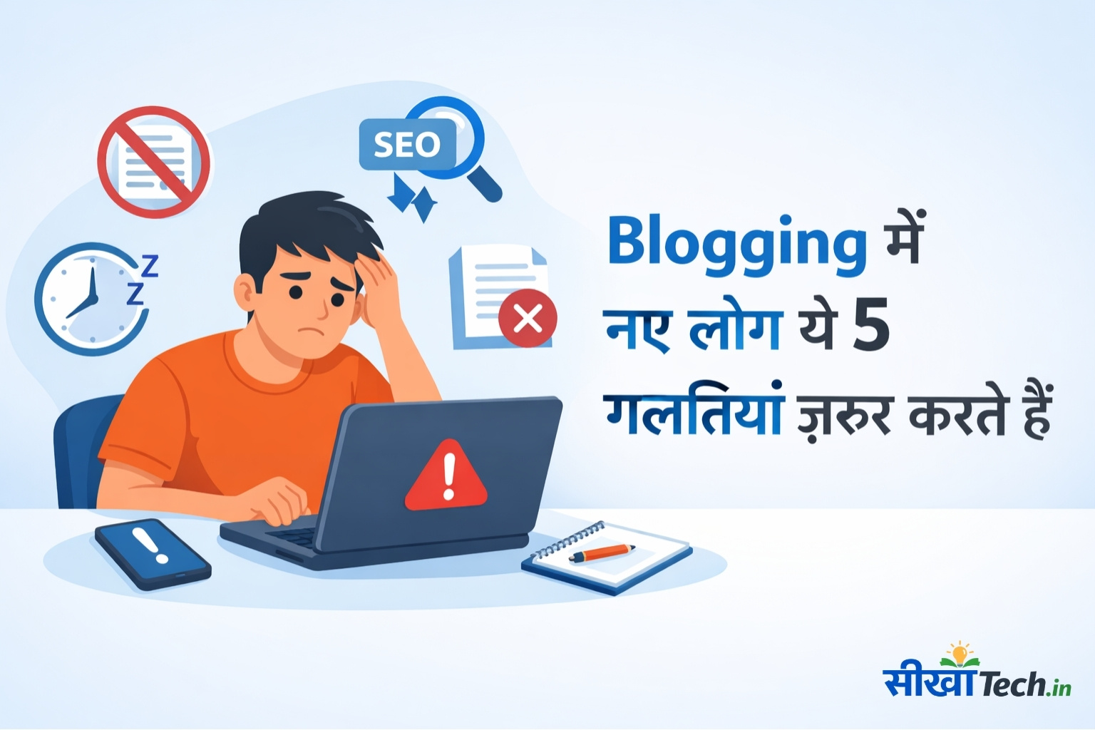 Blogging में नए लोग ये 5 गलतियाँ ज़रूर करते हैं – जानें और बचें